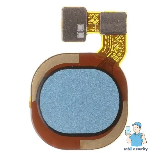 Fingerprint Sensor with Flex Cable for Tecno Spark 7 Pro Blue